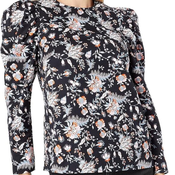 Ted Baker Aimil Cotton Puff Shoulder Top 0 - Picture 6 of 16